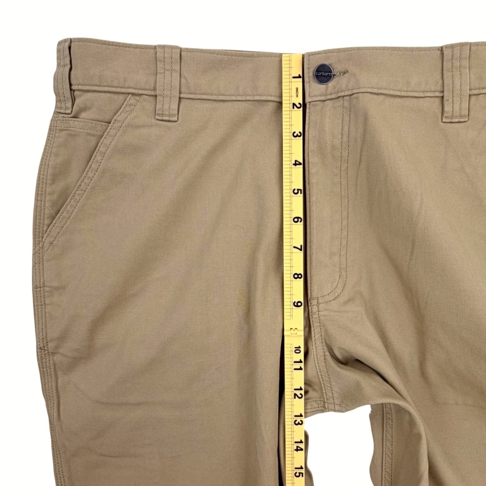 Carhartt Rugged Flex Relaxed Fit Canvas Work Pants Men 38x34 BN2291-M Tan NWT‎ - Picture 13 of 15
